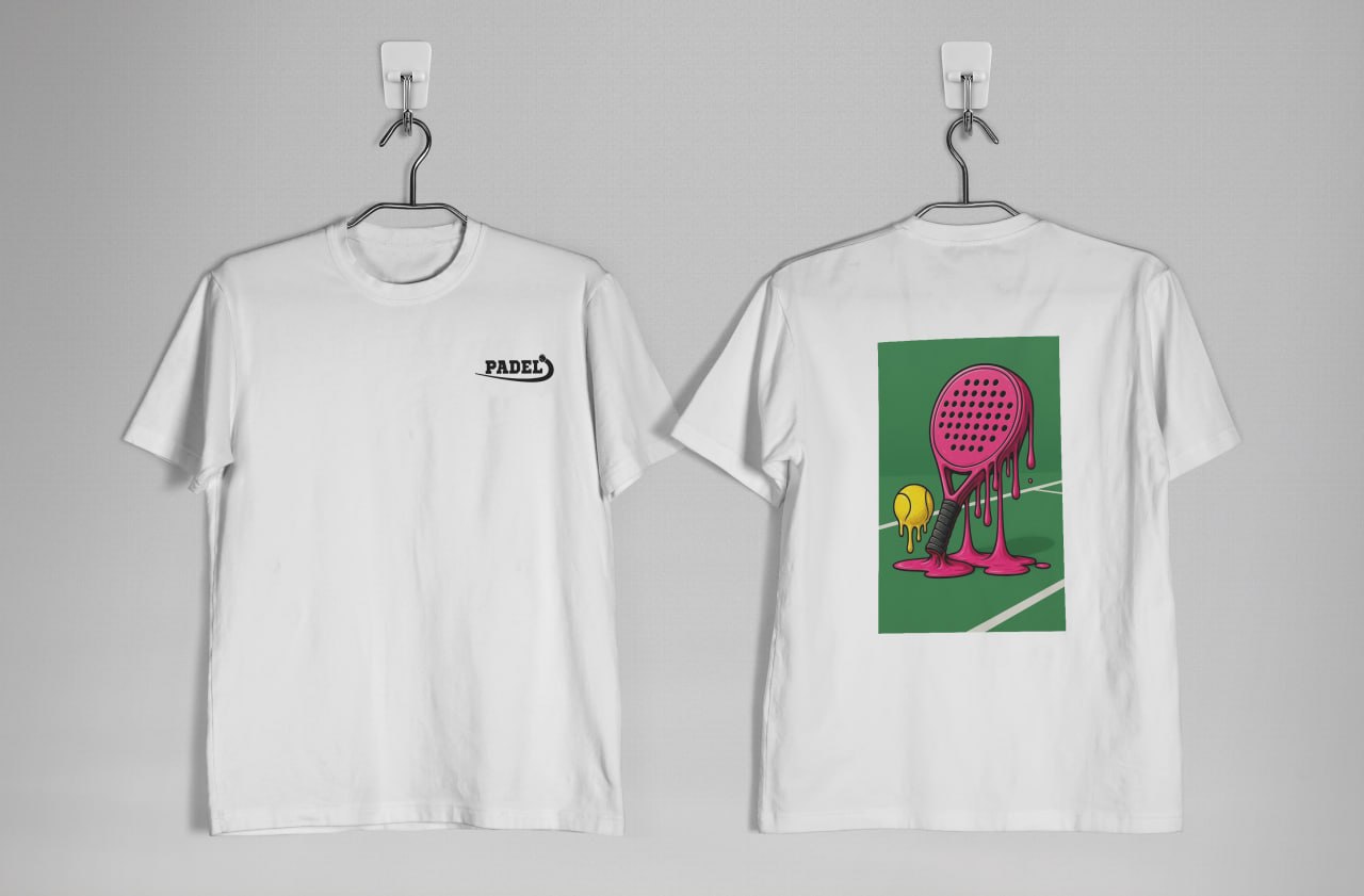 تیشرت پدلدتوپ و راکت Padel