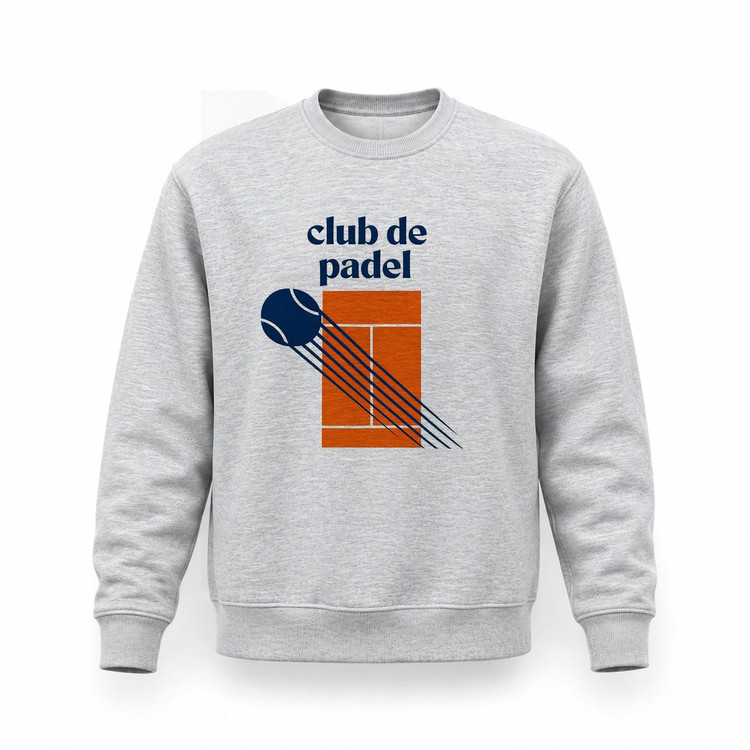 سویشرت طوسی ملانژ پدل کلاب Padel club Head